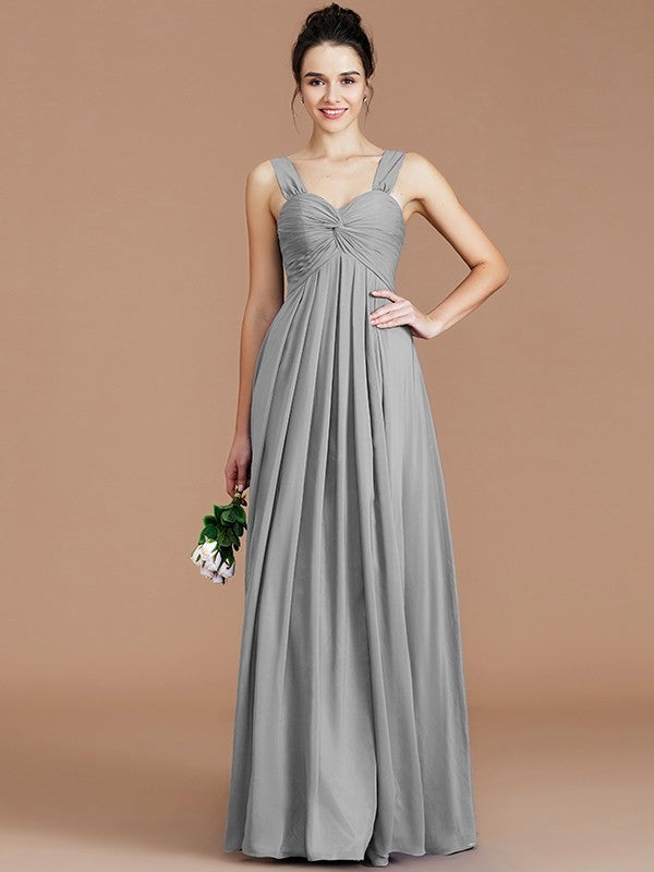 Empire Sweetheart Sleeveless Ruched Chiffon Bridesmaid Dresses