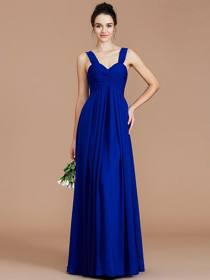 Empire Sweetheart Sleeveless Ruched Chiffon Bridesmaid Dresses