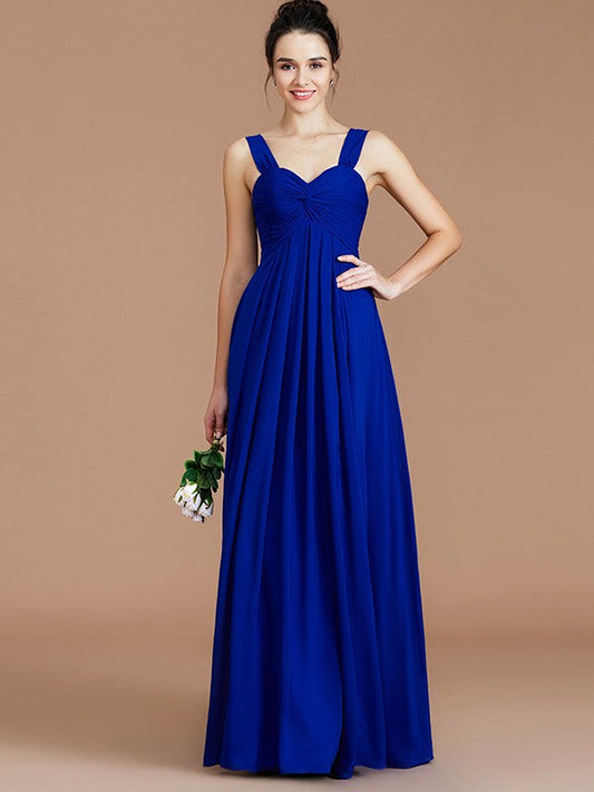 Empire Sweetheart Sleeveless Ruched Chiffon Bridesmaid Dresses