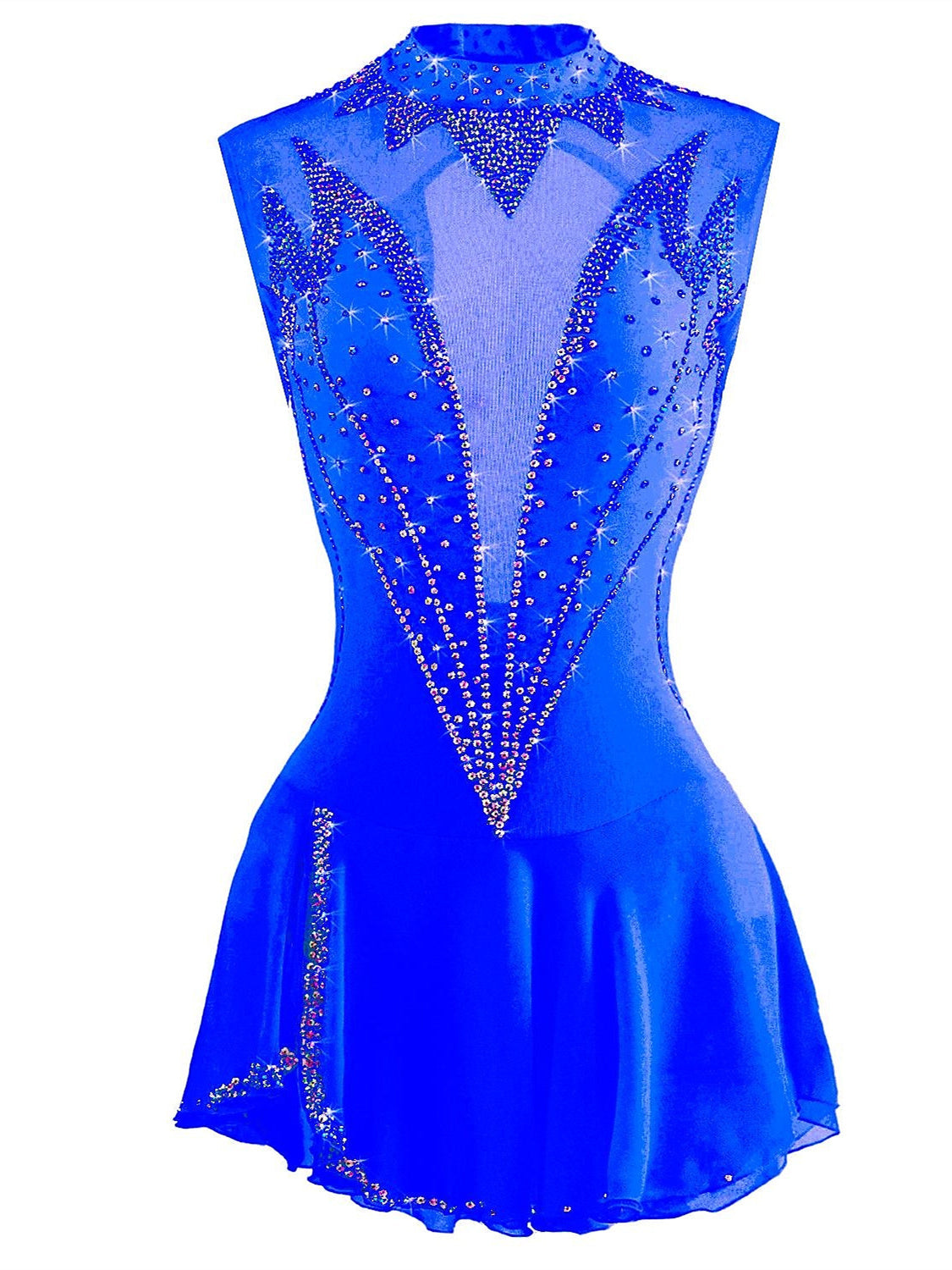 Figure Skating Dress Women's Girls' Ice Dancewear High Elasticity Competition Skating Wear Crystal/Rhinestone Ice Skating Figure