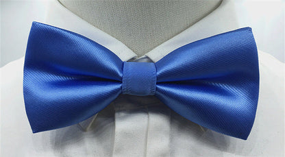 Men's Solid Colored Bow Tie Fashion Work Wedding Formal Classic Retro Bow