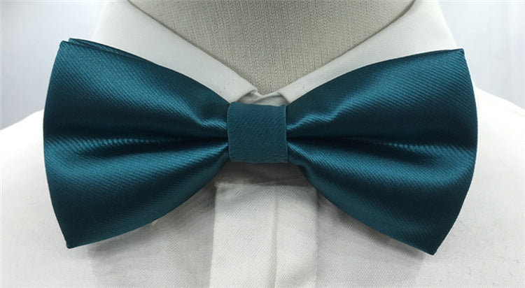 Men's Solid Colored Bow Tie Fashion Work Wedding Formal Classic Retro Bow