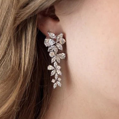 Luxurious Marquise Rhinestone Drop Earrings