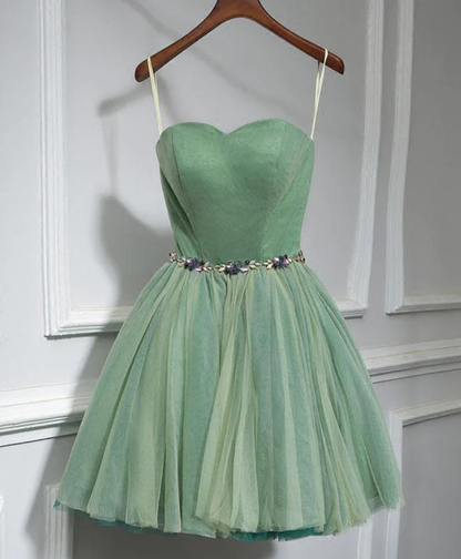 Cute sweet neck short prom dress, formal dresses, mini dresses gh881