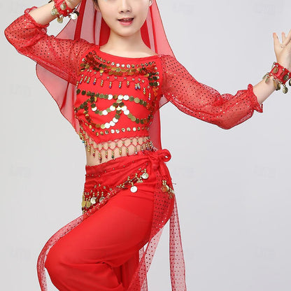 Belly Dance Kids' Dancewear Top Long Sleeve Girls' Performance