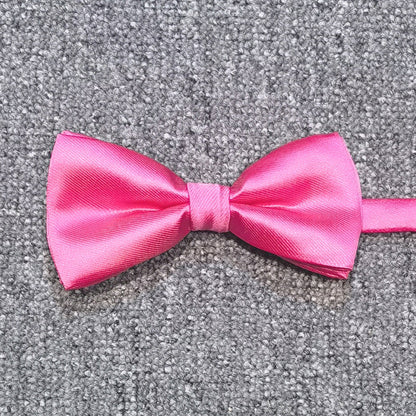 Men's Solid Colored Bow Tie Fashion Work Wedding Formal Classic Retro Bow