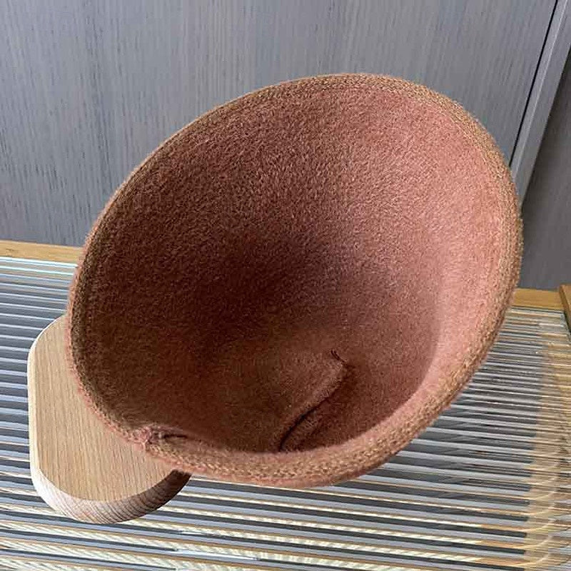 Cotton Blend Bowler Hat Fedora Hat Valentine's Day Casual Holiday Tea Party Ladies Day Elegant Vintage Simple With Cap