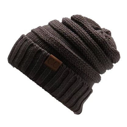 Women's Dailywear Casual Pure Color Fall Winter Beanie Slouchy Hat