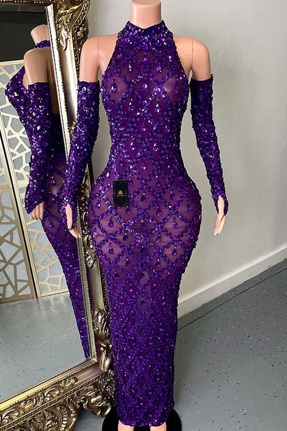 Midnight  Rhinestone Dress Set