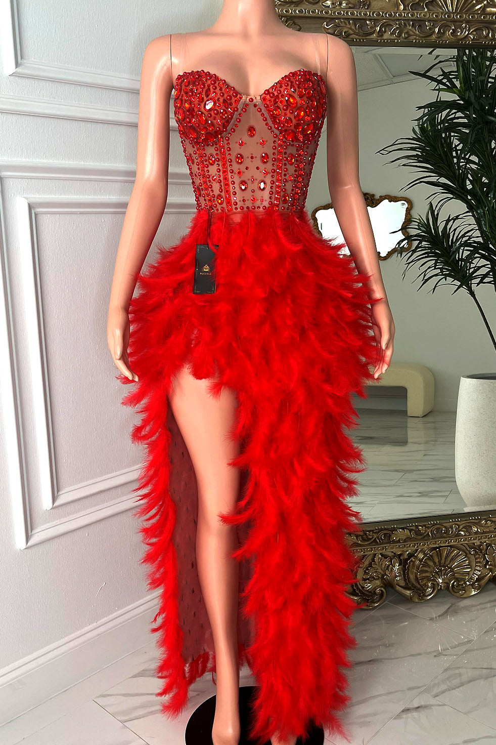 Bruna Feather Dress