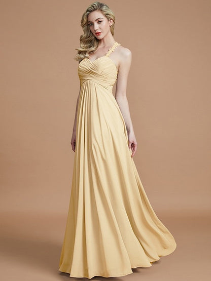 Gorgeous Sweetheart Sleeveless Ruched Chiffon Bridesmaid Dresses