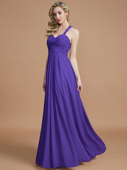 Gorgeous Sweetheart Sleeveless Ruched Chiffon Bridesmaid Dresses