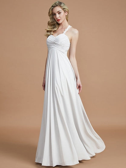 Gorgeous Sweetheart Sleeveless Ruched Chiffon Bridesmaid Dresses