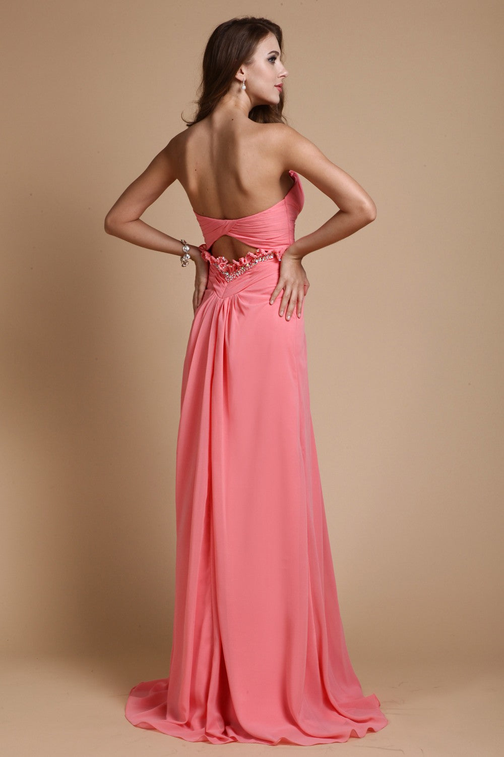 Gorgeous Sweetheart Sleeveless Ruffles Chiffon Long Bridesmaid Dresses