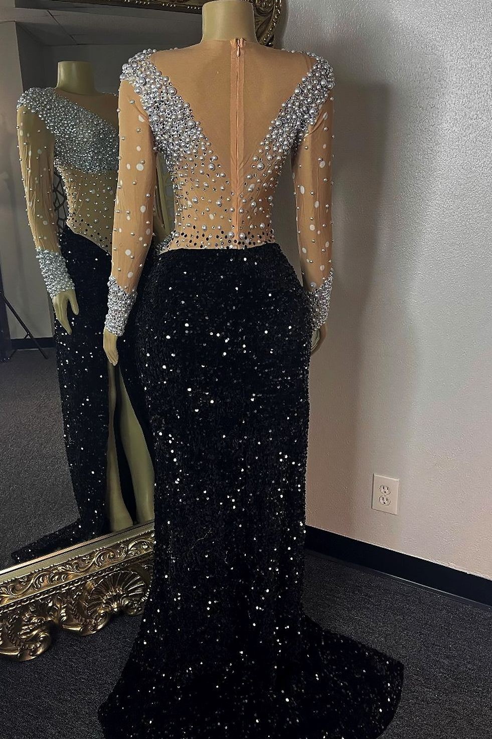 Gyakie Rhinestone Evening Dress