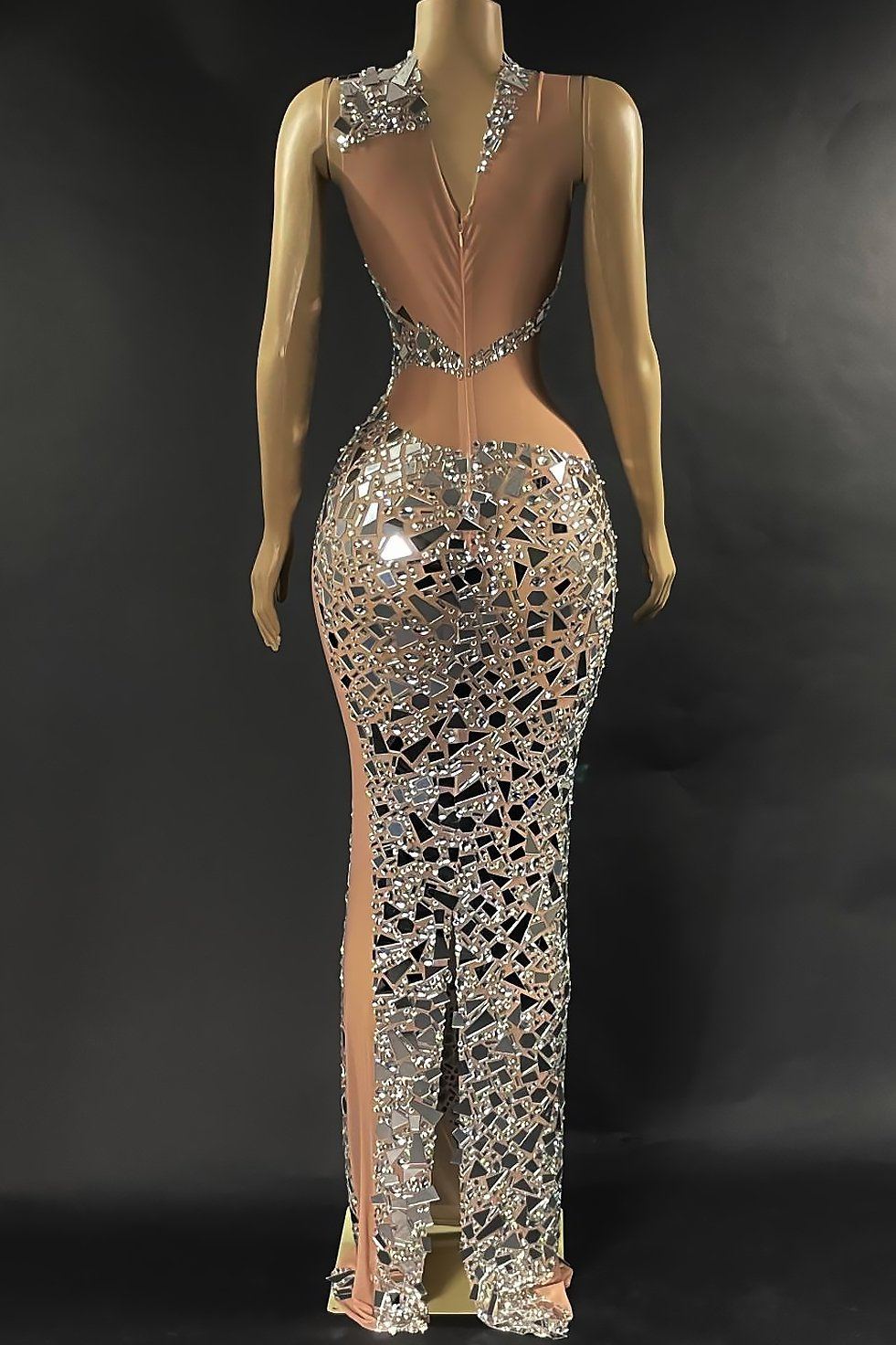 Irreplaceable Diamante Mirror Dress