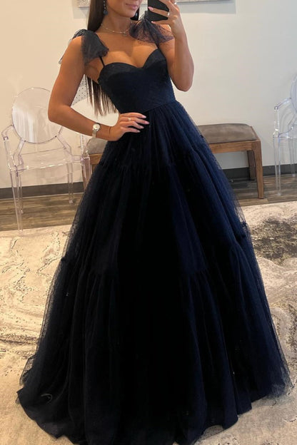 Skyler |A-line Sweetheart Dot Tulle Prom Dress