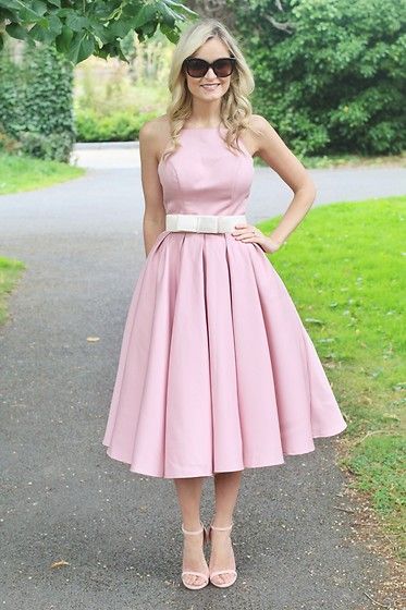 Light Pink Halter Sleeveless Summer Homecoming Dress with Belt