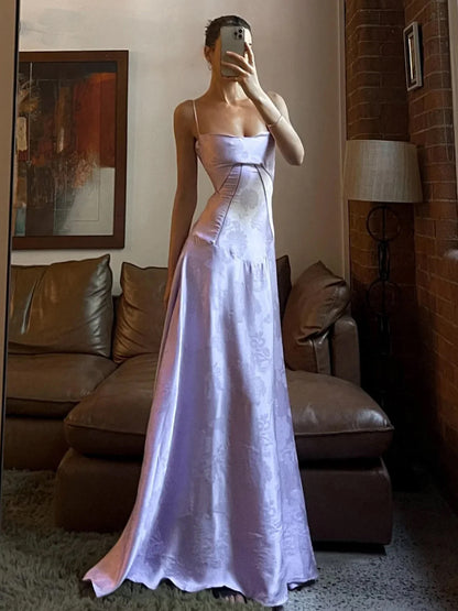 Phantasia | Mermaid Lavender Spaghetti Straps Prom Dress