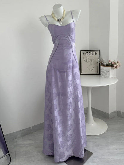 Phantasia | Mermaid Lavender Spaghetti Straps Prom Dress