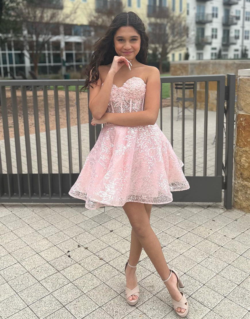 Skylar |A-Line Sweetheart Homecoming Dress