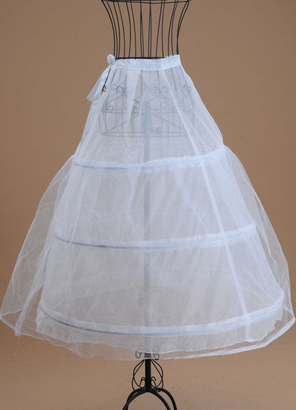 Tulle Ivory A Line Layer 3 Hoop Wedding Petticoat