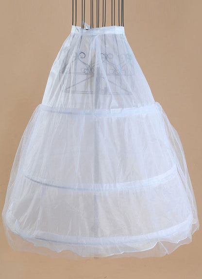 Tulle Ivory A Line Layer 3 Hoop Wedding Petticoat