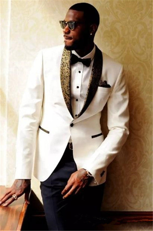 Wedding Suits groom Mens Suits Formal Jacquard Best Men Marriage Tuxedos