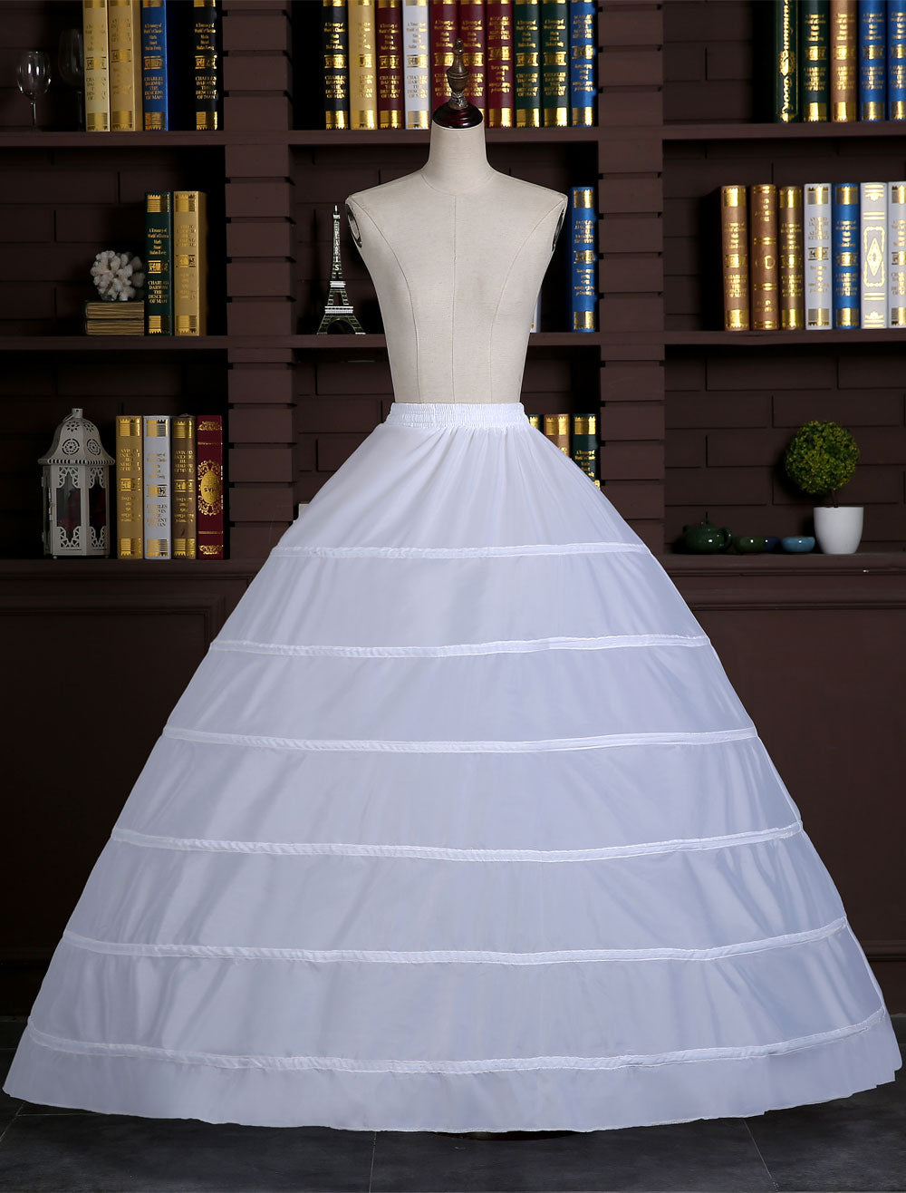 White Ball Gown Slip 1 tier Bridal Hoop Skirt Wedding Petticoat