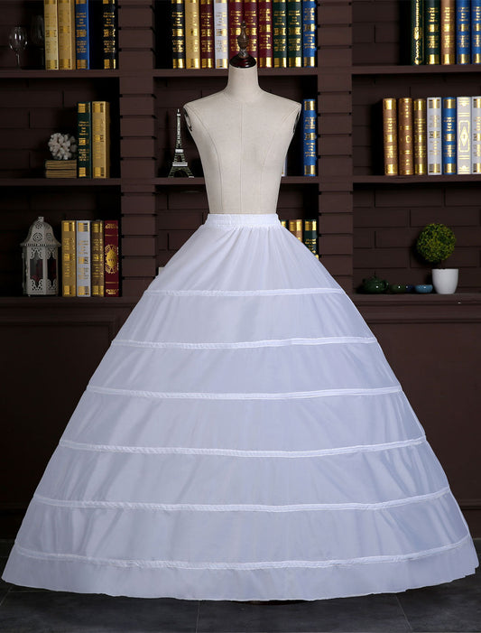 White Ball Gown Slip 1 tier Bridal Hoop Skirt Wedding Petticoat