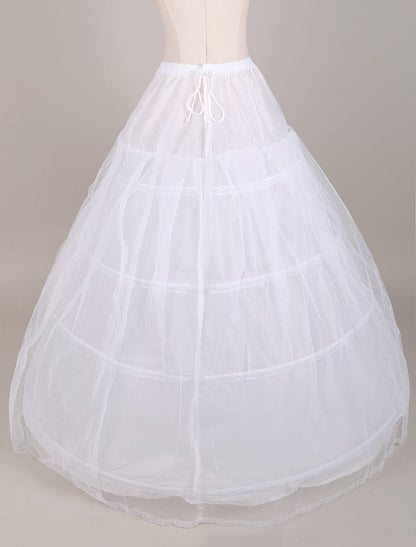 White Ball Gown Style Bridal Petticoat with Drawstring Waist