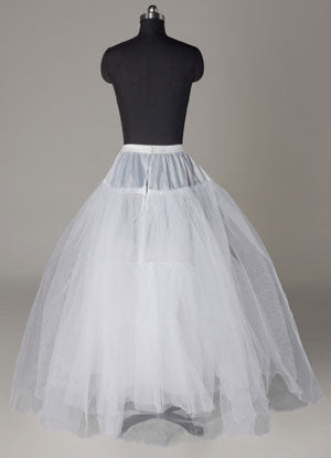 White Ball Gown Tulle 3 tier Bridal Crinoline Slip Wedding Petticoat