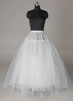 White Ball Gown Tulle 3 tier Bridal Crinoline Slip Wedding Petticoat