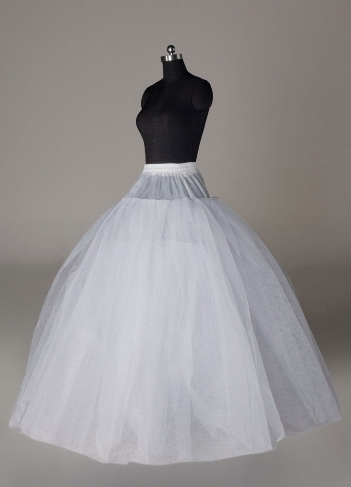 White full gown 4 tier bridal crinoline slip Wedding Petticoat