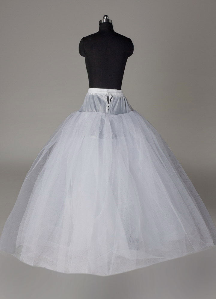 White full gown 4 tier bridal crinoline slip Wedding Petticoat