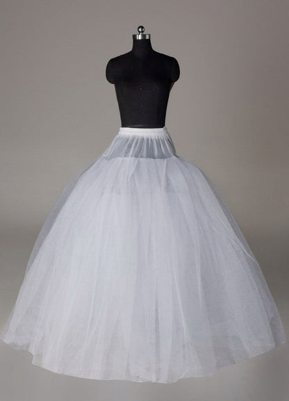 White full gown 4 tier bridal crinoline slip Wedding Petticoat