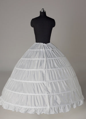 White Taffeta Full Gown Slip Bridal crinoline Wedding Petticoat