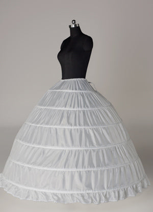 White Taffeta Full Gown Slip Bridal crinoline Wedding Petticoat